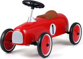 Carrinho de Passeio Infantil Vintage, 75 x 39 x 40 cm, Ângulo de Direção Limitado a 50°, Vermelho