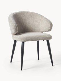 Cadeira de jantar em bouclé com braços Celia