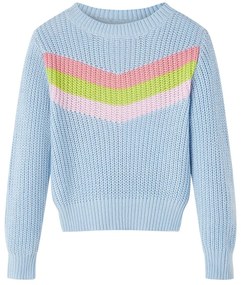 Camisola de malha para criança azul 104
