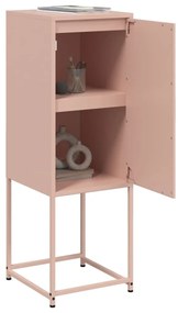 Aparador alto 36x39x107 cm aço rosa