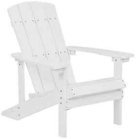 Cadeira de jardim branca ADIRONDACK Beliani