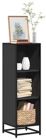 vidaXL Estante 33,5x33x107,5 cm derivados de madeira preto