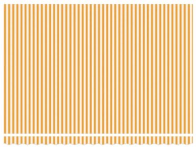 Toldo Retrátil Manual Laranja e Branco 450x300 cm