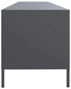 Móvel de TV 202x39x43,5 cm aço laminado a frio antracite