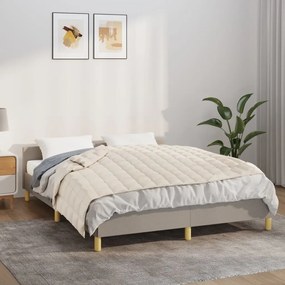 3154820 vidaXL Manta pesada 11 kg 152x203 cm tecido creme-claro