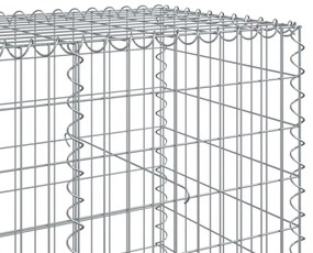 Cesto gabião com cobertura 500x100x100 cm ferro galvanizado