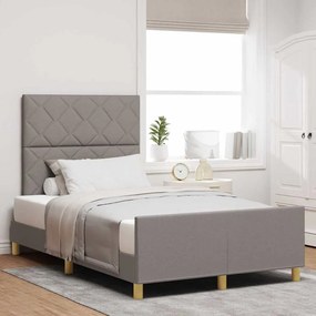 Camas vidaXL em Taupe, 120x200 cm, Tecido