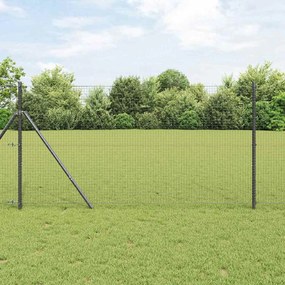 vidaXL Cerca em arame soldado cinza da , 1,2 x 10 m em aço.