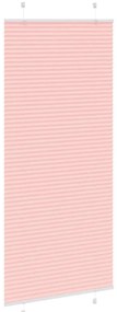 Rosa Plissada Cega 95x200 cm Largura Tecido 94,4 cm Poliéster