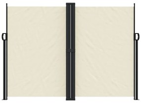 Toldo lateral retrátil 180x1000 cm cor creme