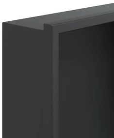 Nicho parede p/ duche 32x32x9 cm aço inoxidável preto mate