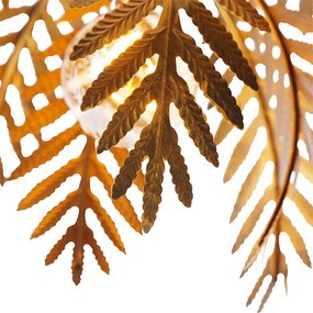 Plafon inteligente dourado 45 cm redondo com Wifi G95 - Botanica