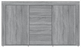 Aparador 120x36x69 cm derivados de madeira cinzento sonoma