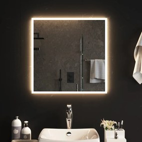 151759 vidaXL Espelho de casa de banho com luzes LED 60x60 cm