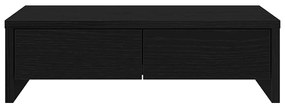 Suporte para monitor com gavetas deriv. madeira carvalho preto