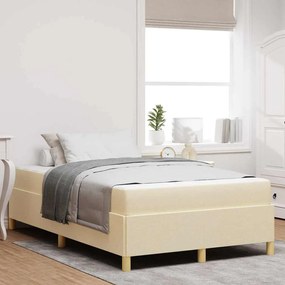 vidaXL Cama Box Outros Branco e Creme 120 x 190 cm Poliéster