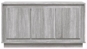 Aparador 102x35x55 cm derivados de madeira cinzento sonoma