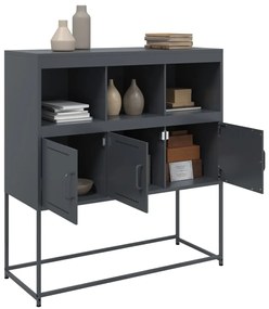 Aparador 100,5x39x107 cm aço antracite