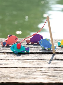 Pesca magnética para o banho LUDI multicolor