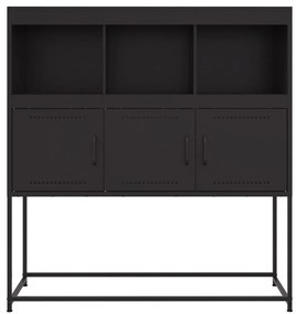 Aparador 100,5x39x107 cm aço preto