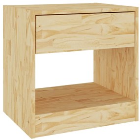 Mesa de cabeceira 40x31x40 cm madeira de pinho maciça