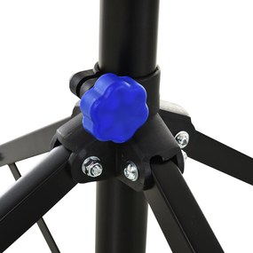 HOMCOM Suporte de reparo Cavalete de bicicleta portátil para casa Altura ajustável 110-180cm com 4 pernas Bandeja de ferramentas Até 25kg 84x84x180 Preto