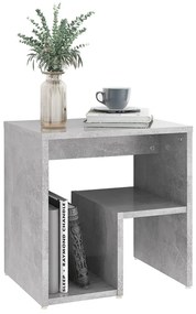 Mesa de cabeceira derivados de madeira cinzento cimento