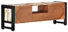 Móvel de TV 120x30x40 cm madeira recuperada maciça