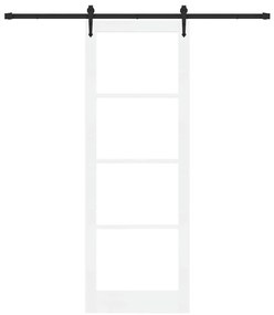 Porta Deslizante com Conjunto de Ferragens "ORKDAL" Branca 83x232 cm