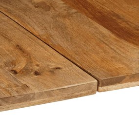 Mesa de jantar 160x80x75 cm madeira de mangueira maciça