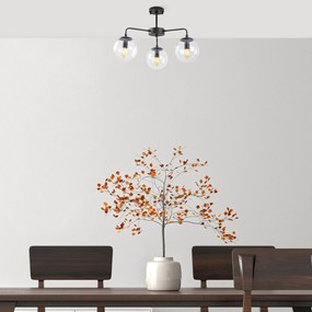 Candeeiro de Teto Viran – Preto – 56 x 56 x 43 cm