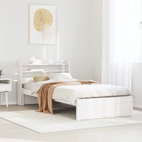 vidaXL Estrutura de cama c/ cabeceira sem colchão 100x200 cm branco