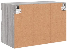Móvel de parede p/ TV c/ luzes LED 60x30x40 cm cinzento sonoma