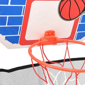 Conjunto de basquetebol multifuncional infantil piso e parede
