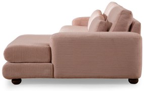 Sofá de Canto River – Rosa – 330x150 cm