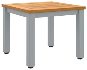 Mesa Lateral de Jardim 45x45x38 cm em Madeira de Acácia Sólida