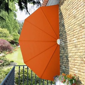 Toldo lateral dobrável para terraço 200 cm terracota