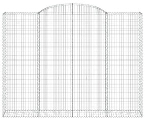 Cestos gabião arqueados 11 pcs 300x50x220/240 ferro galvanizado