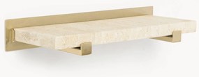 Prateleira de parede em mármore Ally, L 40 cm