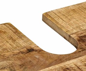 Conjunto de Móveis para Banheiro 4 pcs Madeira de manga maciça
