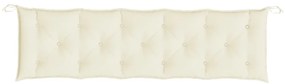 Almofadão p/ banco de jardim tecido oxford branco nata