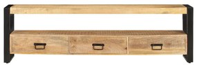 Móvel de TV 150x30x45 cm madeira de mangueira maciça