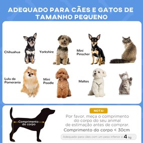PawHut Cama Elevada para Cães Cama para Cães Mini com Almofada Lavável