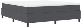 vidaXL Estrado de cama plataforma Cinza Escuro 180 x 200 cm tecido