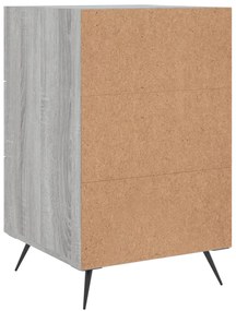 Mesa de cabeceira 40x40x66 cm derivados madeira cinzento sonoma