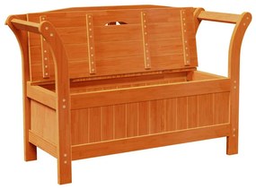 Banco de Armazenamento Para Jardim Acácia 119x76x44 cm Madeira Sólida