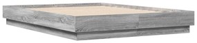 Estrutura cama 120x190 cm derivados de madeira cinzento sonoma
