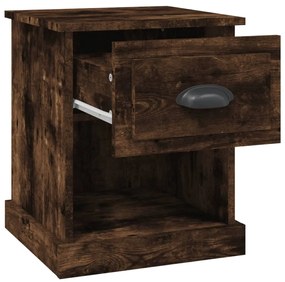 Mesa cabeceira 39x39x47,5 cm derivados madeira carvalho fumado