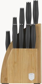 Conjunto de facas de cozinha em aço inoxidável com suporte Anthracite, conjunto de 10