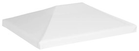 vidaXL Cobertura de gazebo 270 g/m² 4x3 m branco